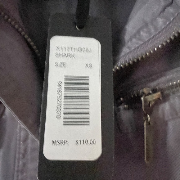 New Max Jeans  Military Style Tencel Anorak Jacket SHARK Size XS NWT - Picture 2 of 4